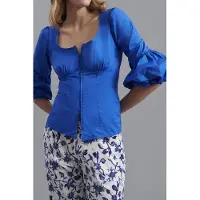 Anne Fontaine Madrague Deep Blue Talla: 44 | Blusas Outlet | Mujer | Azul