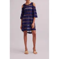 Anne Fontaine Graphic Dark Navy Talla: 44 | Mini Vestidos Outlet | Mujer | Azul