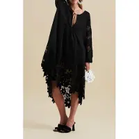 Anne Fontaine Karia Black Talla: S | Vestidos Midi Outlet | Mujer | Negro