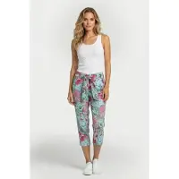 DIDI Travel Capri Journal In De Granite Green With Floral Medley Talla: 38 | Pantalones Outlet | Mujer | Cian