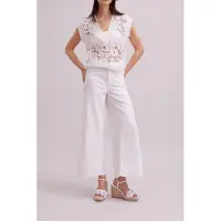 Anne Fontaine Ombelle White Talla: L | Camisetas Outlet | Mujer | Blanco