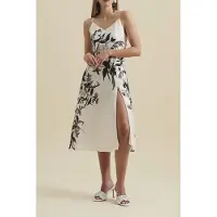Anne Fontaine Gixane Black/white Talla: 38 | Vestidos Midi Outlet | Mujer | Negro