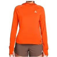 Nike - Women's ACG Trail UV Hooded Midlayer - Camiseta de manga larga size XS, naranja