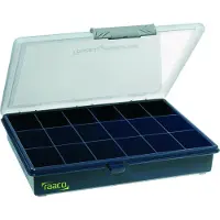 Raaco Caja organizadora , modelo A.Pp, con 18 compartimentos, dimensiones 240x195x43 mm, resistente a golpes