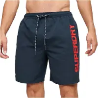 Superdry para hombre. M3010236A Bañador Graphic 17 azul (S), Beachwear, Poliéster Reciclado, Sostenible, Marino, outlet 2026.