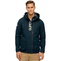 Superdry para hombre. M5012104A Chaqueta cortavientos con capucha y bordado Ultimate marino (S), Casual, Poliéster, outlet 2026.