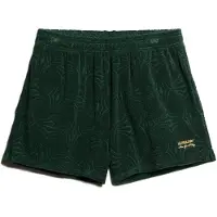 Superdry para mujer. W7110459A Short de tejido rizado Country Club verde (38), Casual, Algodón, outlet 2026.