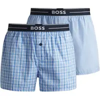 BOSS Calzoncillo boxer 'Nos' azul ahumado / azul noche / azul claro / blanco