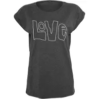 Mister tee Camiseta antracita / blanco