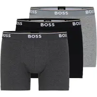 BOSS Calzoncillo boxer 'Power' gris / gris oscuro / negro