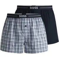 BOSS Calzoncillo boxer 'Nos' azul claro / azul oscuro / blanco