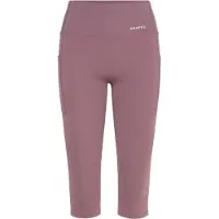 Craft - Women's Essence Capri 3 - Mallas de running size XS, marrón