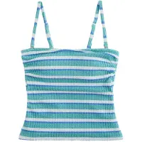 Next Top de tankini azul / aqua / blanco