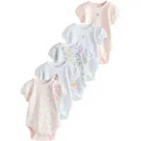 Next Pijama entero/body verde / rosa / rosa / blanco