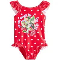 Next Traje de baño verde claro / lila claro / rojo / blanco