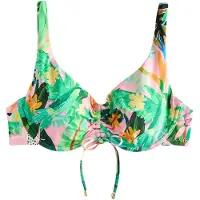 Next Top de bikini amarillo / pino / verde hierba / rosa