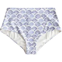 Next Braga de bikini crema / azul / azul oscuro