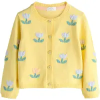 Next Cárdigan azul claro / amarillo / esmeralda / rosa