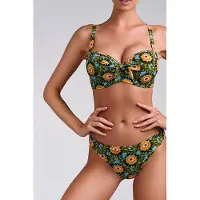 Marlies Dekkers Bellini Flower Print Plunge Balcony Bikini Top Talla: 70E | Bikinis Outlet | Mujer