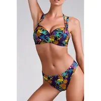 Marlies Dekkers Acapulco Petunia Purple Plunge Balcony Bikini Top Talla: 70E | Bikinis Outlet | Mujer | Púrpura