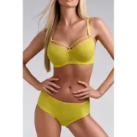 Marlies Dekkers Space Odyssey Citrus Yellow Lace Balcony Bra Talla: 80F | Brasieres Outlet | Mujer | Amarillo