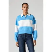 Levi's Gr Banks 1/4 Zip Collar Ls N Azure Blue/ Talla: XS | Manga Larga Outlet | Mujer | Azul