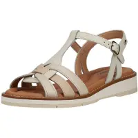 Pikolinos para mujer. W9B-0789C1 Sandalias de Piel Roquetas beige (38), 1 a 3cm, Hebilla, Casual, outlet 2026.