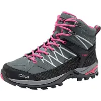 CMP Botas 'Rigel' gris basalto / rojo pastel / negro