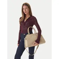 GUESS Bolso de hombro 'Yulia Small Satchel' beige