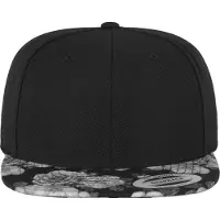 Flexfit Gorra 'Roses' gris / negro