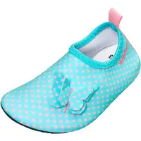 Playshoes Zapatos para playa y agua 'Schmetterlinge' azul cielo / rosa