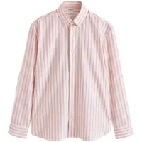 Next Camisa azul / naranja claro / blanco