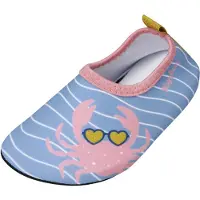 Playshoes Zapatos para playa y agua 'Krebs' azul paloma / mostaza / rosa
