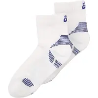 Asics - Cushioned Run Quarter Sock - Calcetines de running size 39-42, gris