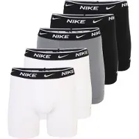 Nike Underwear Calzoncillo boxer gris oscuro / negro / blanco