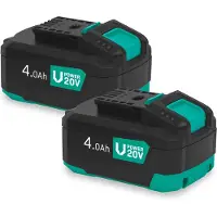 Vonroc Batería 20V – 4.0Ah | Pack Doble