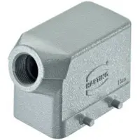 Harting HART, carcasa de tul para sensor M20, referencia 19300101520, con salida de cable lateral y diseño de bajo perfil
