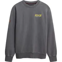 Superdry para hombre. M2014289A Sudadera Heritage Tab Loose Crew gris azulado (XXL), Casual, Algodón, outlet 2026.