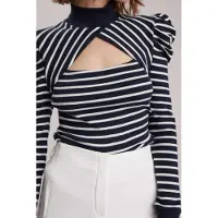 Anne Fontaine Claire Dark Navy Talla: L | Sudaderas con Capucha Outlet | Mujer | Azul