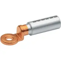 Klauke Conector de cable Al-Cu-Press, sección 240 qmm, para cable de cobre/aluminio, modelo 300 qmm, con rosca M12