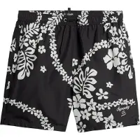 Superdry para hombre. M3010232A Bañador hawaiano reciclado negro (XL), Beachwear, Poliéster Reciclado, Sostenible, outlet 2026.