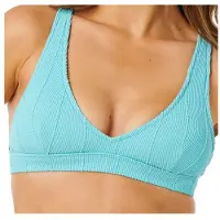 Rip Curl - Women's Vibe Surf Multi Fit V Neck - Parte superior de bikini size XL, turquesa