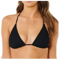Rip Curl - Women's Vibe Surf Multi Fit Tri - Parte superior de bikini size XXL, negro