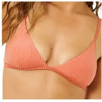 Rip Curl - Women's Luxe Surf Fixed Tri - Parte superior de bikini size XL, rojo