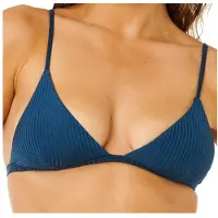 Rip Curl - Women's Luxe Surf Fixed Tri - Parte superior de bikini size XXL, azul
