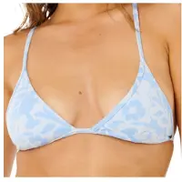 Rip Curl - Women's Pacific Coast Fixed Tri - Parte superior de bikini size L, azul