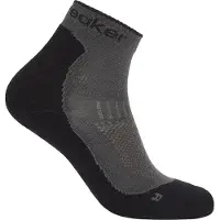 Icebreaker - Women's Merino Hike+ Light Mini - Calcetines de trekking size 35-37, gris/negro