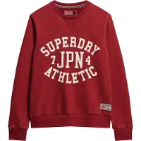 Superdry para hombre. M2013965A Sudadera estampada Athletic burdeos (XXL), Casual, Algodón, outlet 2026.