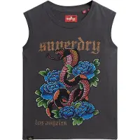 Superdry Camiseta Sin Mangas Tattoo Rhinestone