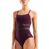Arena - Women's Mesh Equals Swimsuit Back B - Traje de baño size 46, rojo